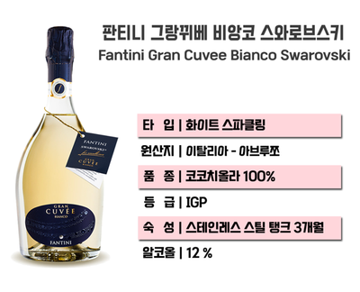  와인에 보석이! 판티니 그랑뀌베 비앙코 스와로브스키