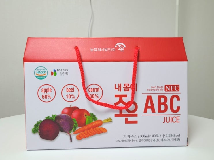 국내산 사과 비트 당근 내 몸에 조은 NFC 착즙 ABC주스 국내산 사과 비트 당근 내 몸에 조은 NFC 착즙 ABC주스