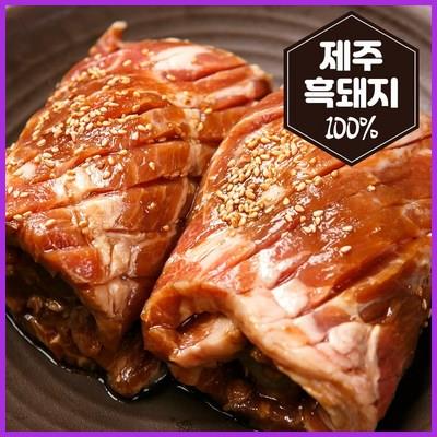  할매정육점 [3만원이상 목살증정] 제주 흑돼지 칼집 양념구이 판매순위 제품 