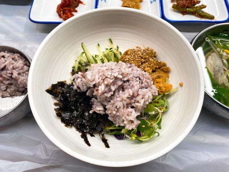  통영 복국맛집 동광식당 성게비빔밥도 너무 맛있다