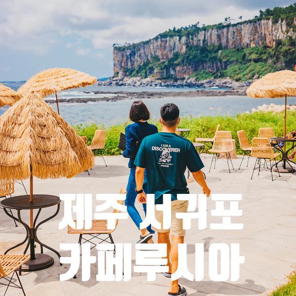  제주 카페루시아 박수기정 뷰가 끝내주는 서귀포 카페