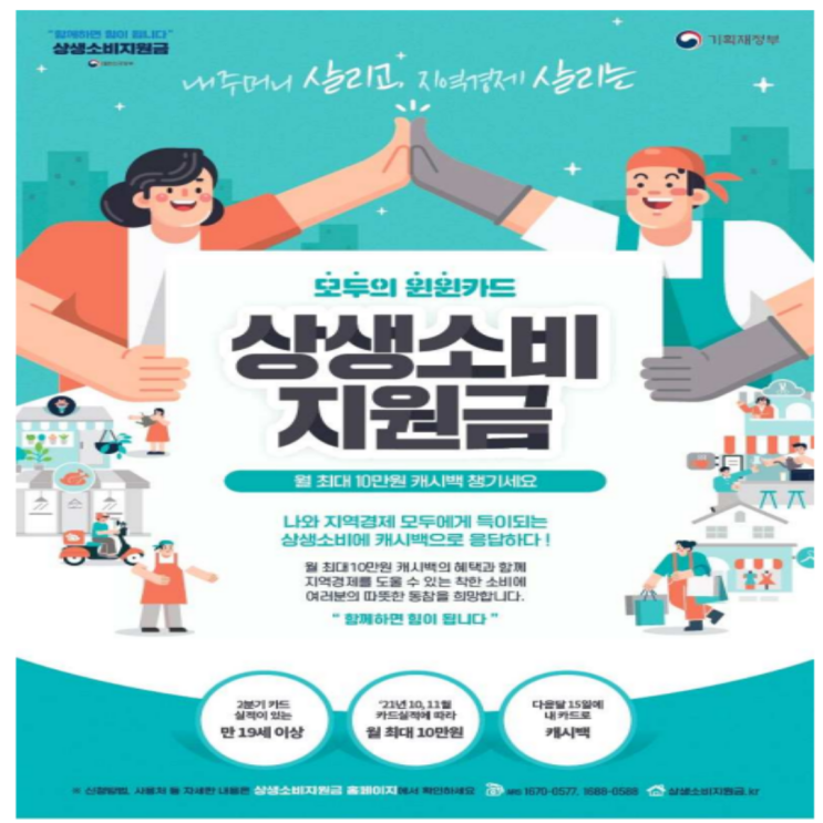  상생소비지원금 기획재정부에서 발표했네요