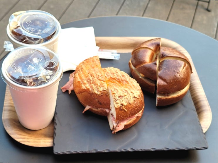  용산 아이파크몰 포비(fourb,4b), 베이글 샌드위치가 이렇게 맛있기 있음?