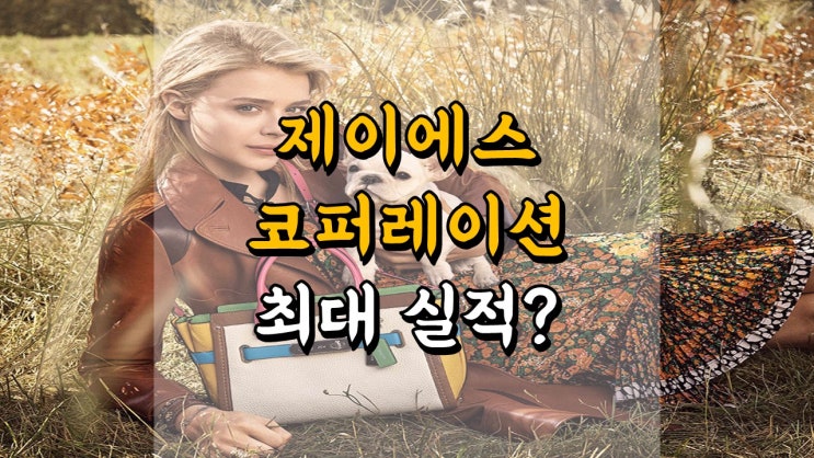  제이에스코퍼레이션 주가 - 핸드백 + 의류 + 미국 재고 = 최대 실적 기대