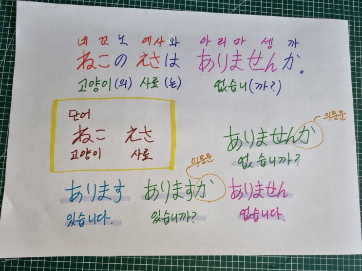  일본어 공부 있습니다 없습니다 있습니까? 없습니까?