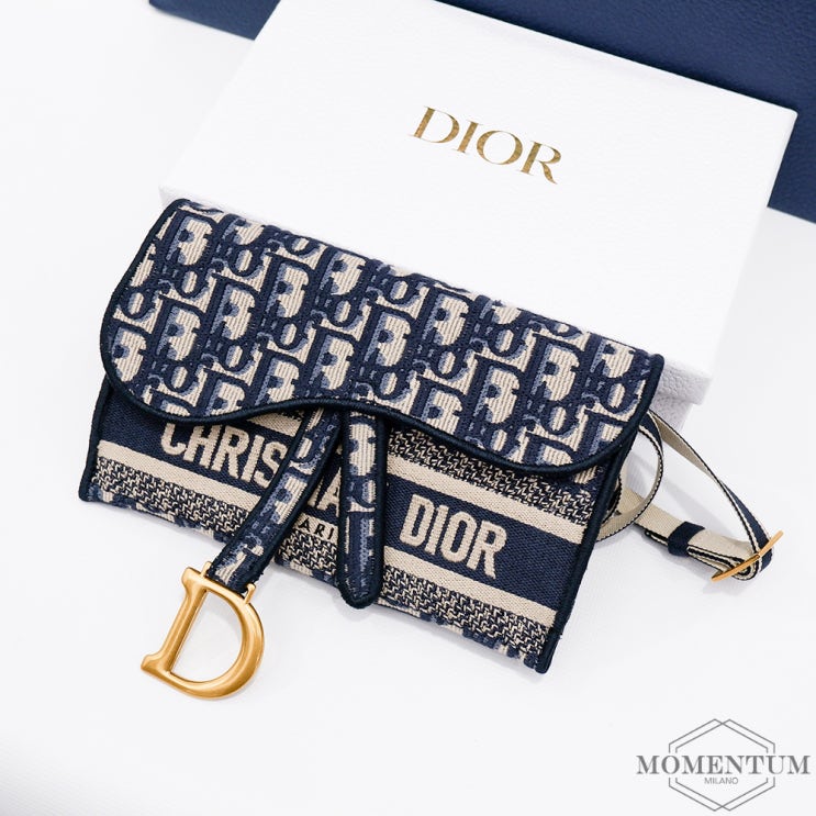  구미 명품 멀티샵 [DIOR] 디올 오블리크 자카드 슬림 새들 파우치 S5647CRIW_M928 크로스백