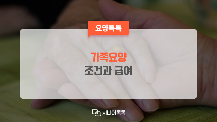  가족요양제도, 조건과 가족요양급여