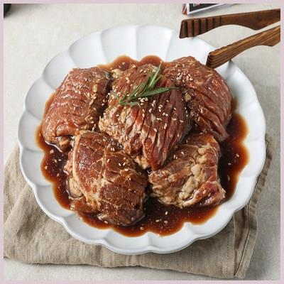  갈비아저씨 수제 돼지갈비 맛 숯불 양념목살 왕구이 300G 후회없는 선택 