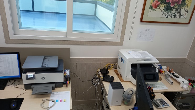  울산 울주군 웅촌면 대복리 프린터수리 복합기판매 무한잉크 프린트기 설치 - hp8720 수리 hp9010 판매