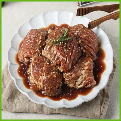갈비아저씨 수제 돼지갈비 맛 숯불 양념목살 왕구이 300G 정보 