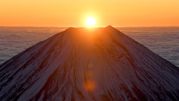 [랜선 타고 일본여행] 후지산(富士山頂)  첫 일출(初日の出) • 2021 새해 복 많이 받으세요~*