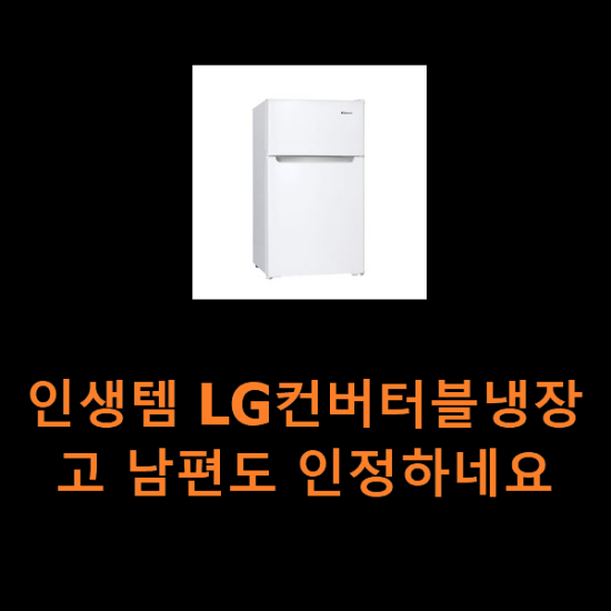 인생템 LG컨버터블냉장고 남편도 인정하네요