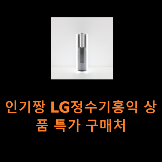 인기짱 LG정수기홍익 상품 특가 구매처
