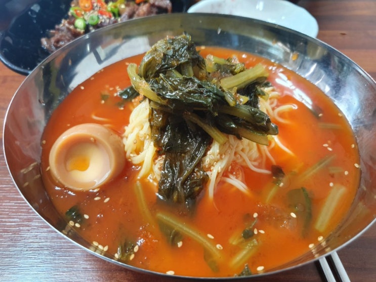  숙취때문에 시원한~ 열무국수로 해장했어요