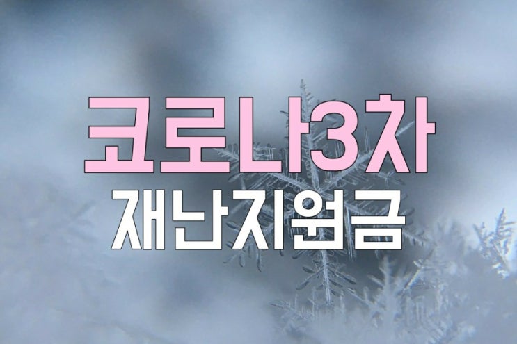  [3차 재난지원금] 지급대상, 금액, 시기 총정리!!