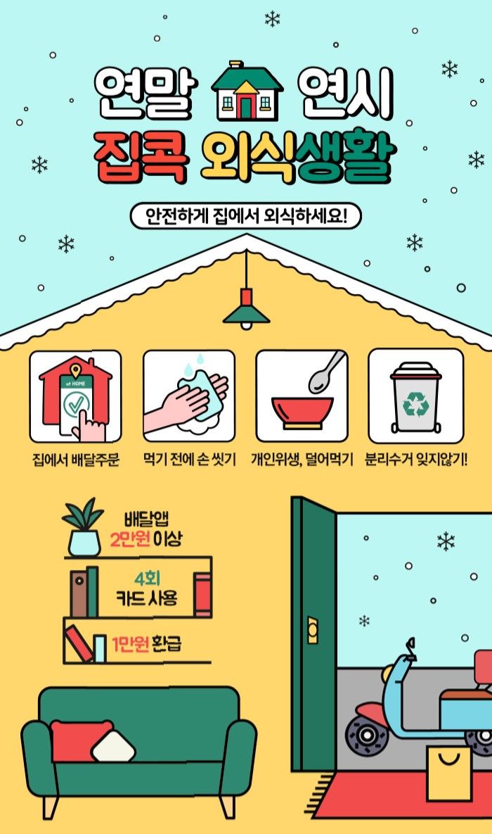  배달앱 배민요기요환급/신한, 농협, 하나, 우리, 비씨 BC카드 응모방법/캐시백 날짜