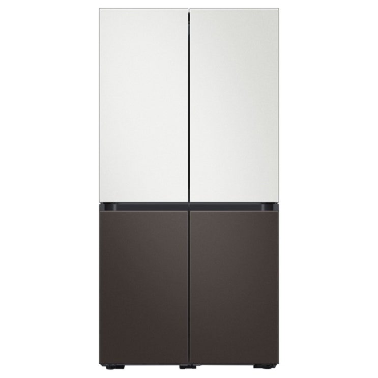  삼성전자 비스포크 4도어 냉장고 RF85T901326 871L 방문설치, RF85T901326 (코타화이트 + 코타차콜)