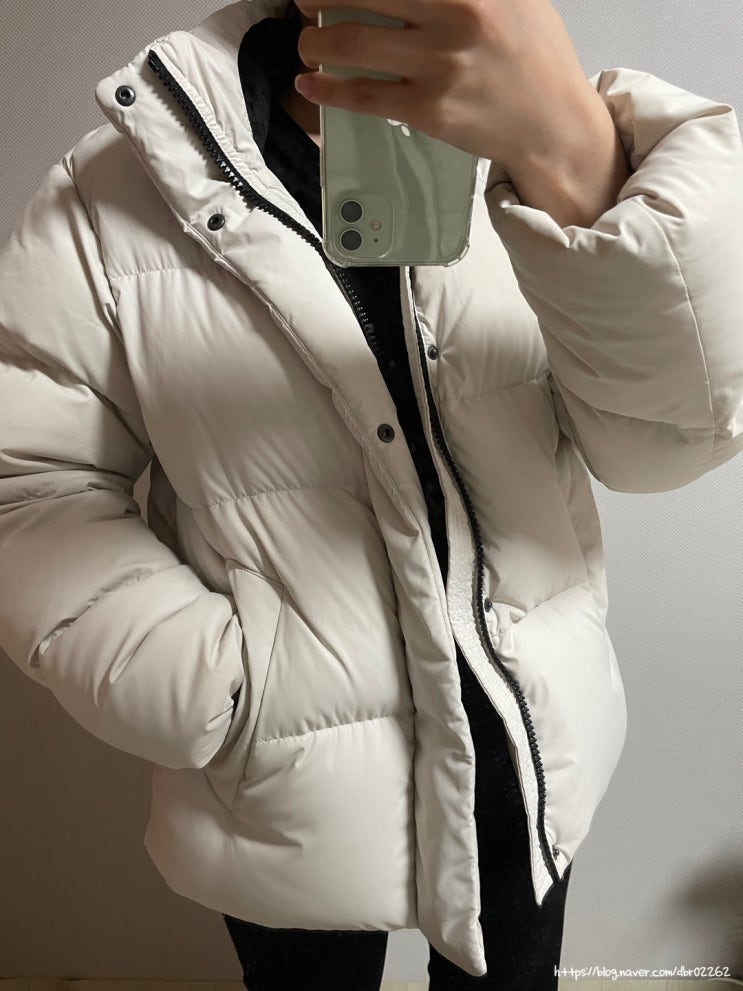 폴햄 :내돈내산: 알래스카 에어 프리미엄 푸퍼 점퍼 숏패딩 착샷 폴햄 :내돈내산: 알래스카 에어 프리미엄 푸퍼 점퍼 숏패딩 착샷