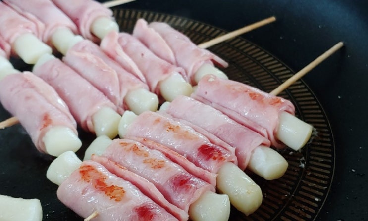  리얼프라이스 베이컨 내돈내산 후기, 베이컨떡말이 요리