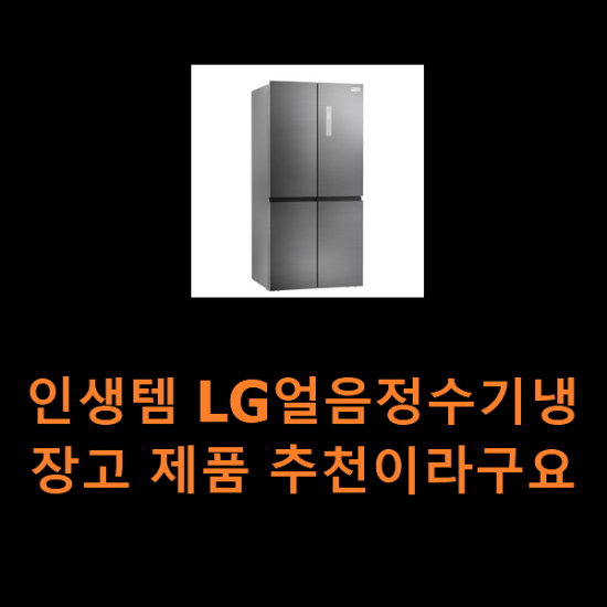 인생템 LG얼음정수기냉장고 제품 추천이라구요