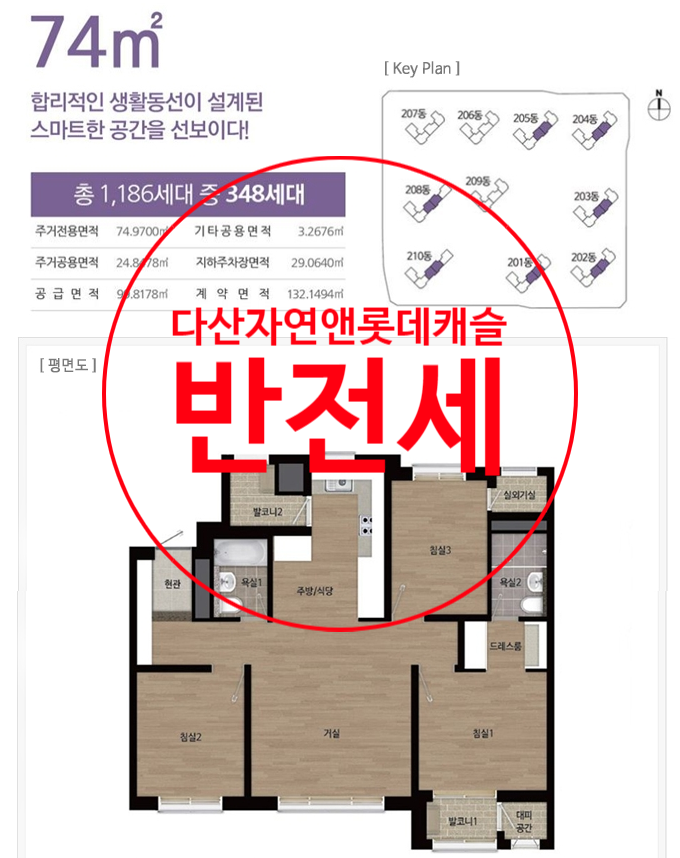 다산자연앤롯데캐슬 반전세 내놓는 이유?