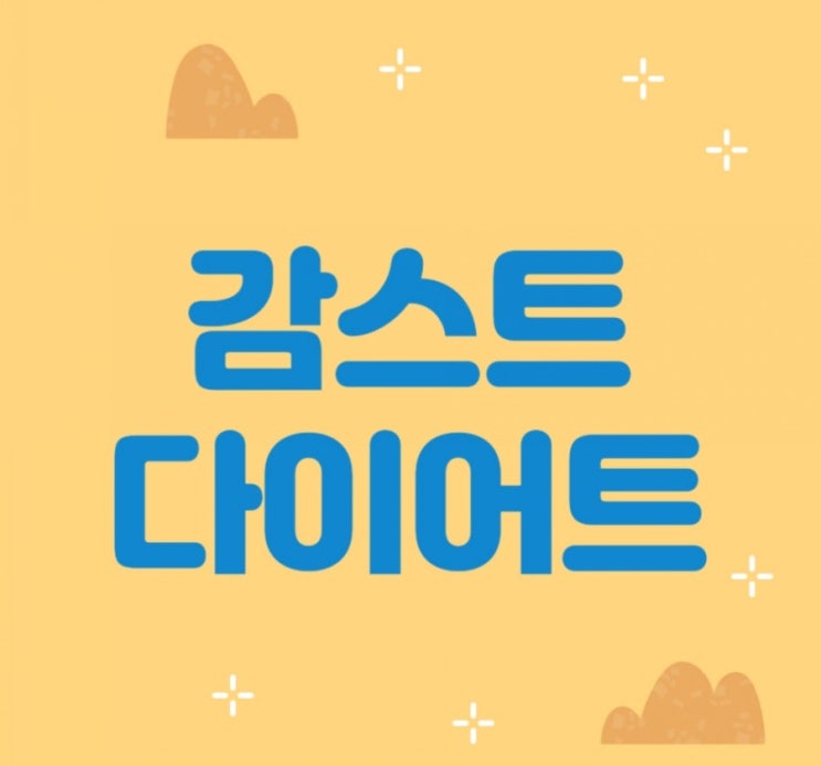  감스트 다이어트 역시 기본원칙에 충실해야 체중감량이 되요