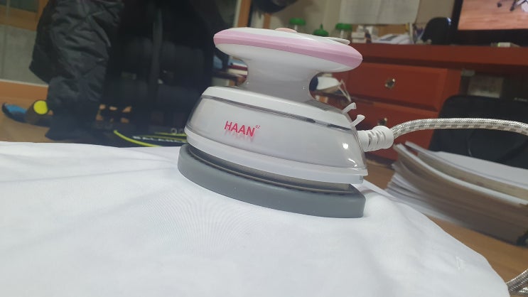  핸디형스팀다리미 한경희 250도 고열 핸디 스팀다리미 HS-50C 사용 후기