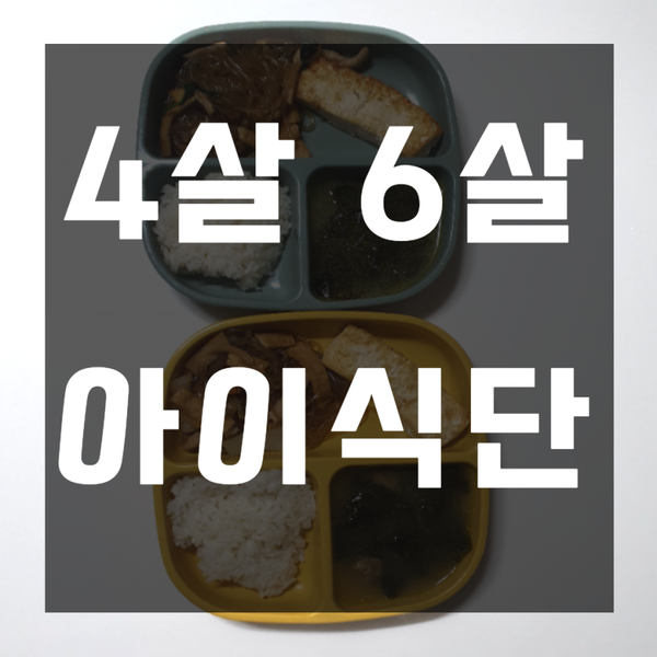 집콕육아 4살 6살 반찬