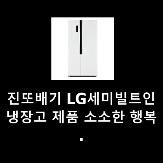 진또배기 LG세미빌트인냉장고 제품 소소한 행복 . 진또배기 LG세미빌트인냉장고 제품 소소한 행복 .