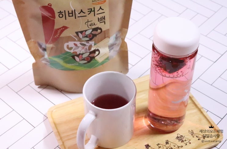  히비스커스차 해피테라스 허브차 대용량 티백 추천해요