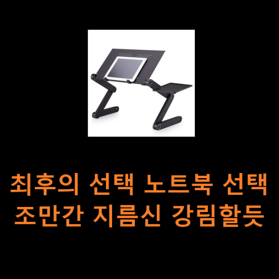 최후의 선택 노트북 선택 조만간 지름신 강림할듯