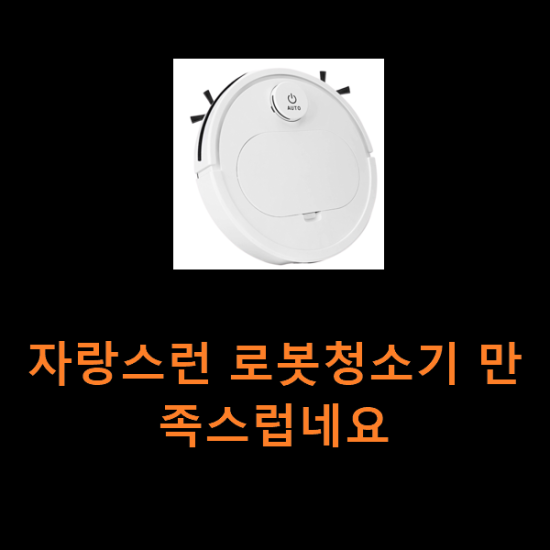 자랑스런 로봇청소기 만족스럽네요 자랑스런 로봇청소기 만족스럽네요
