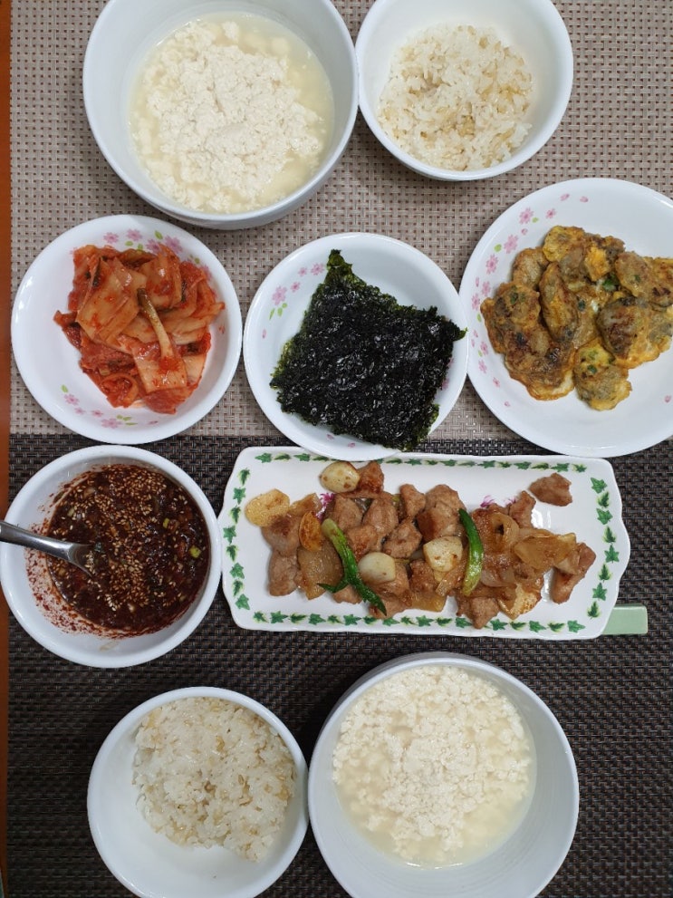  <매일밥상> 냉장고파먹기 순두부, 돼지고기구이,굴전(20.12.31)