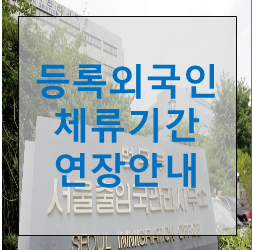  등록외국인의 체류기간 연장 