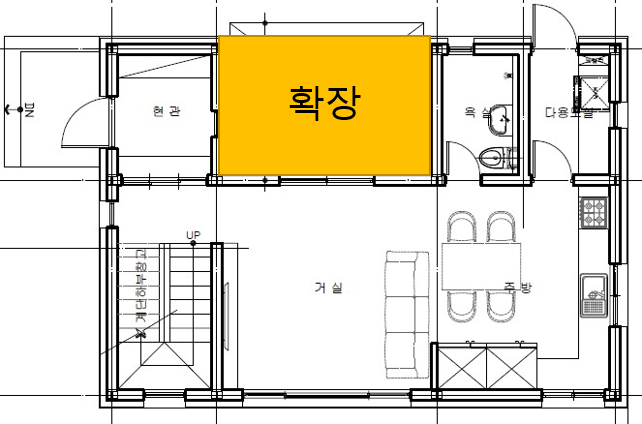 H빔 주택, 빔하우스 장점2-증/개축 확장 용이성