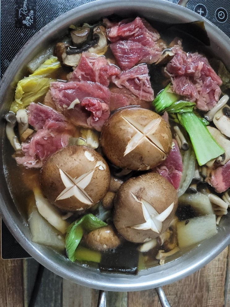  베이컨 샤브샤브(내맘대루 넣어먹기)
