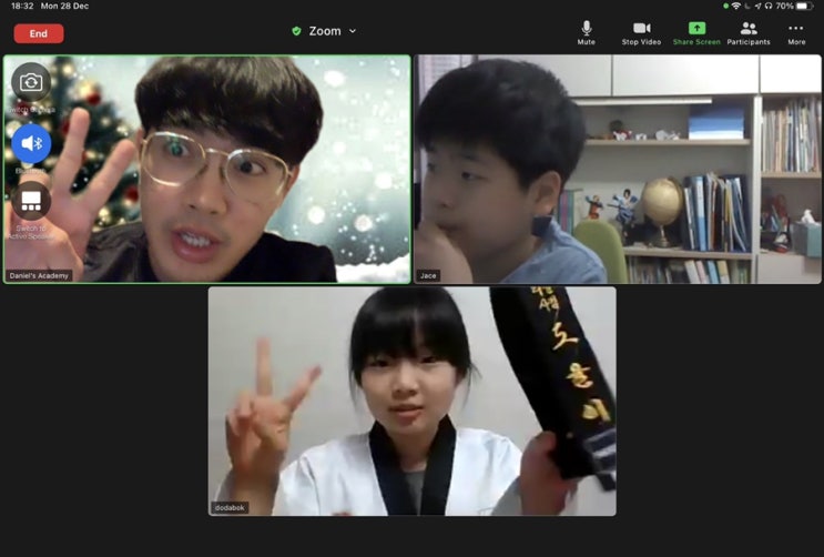  It's a holiday season but our students are still in study mode.