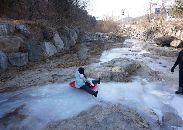 경기도 안양 삼성산 삼막사 등산하고 얼음 눈썰매도 탔어요