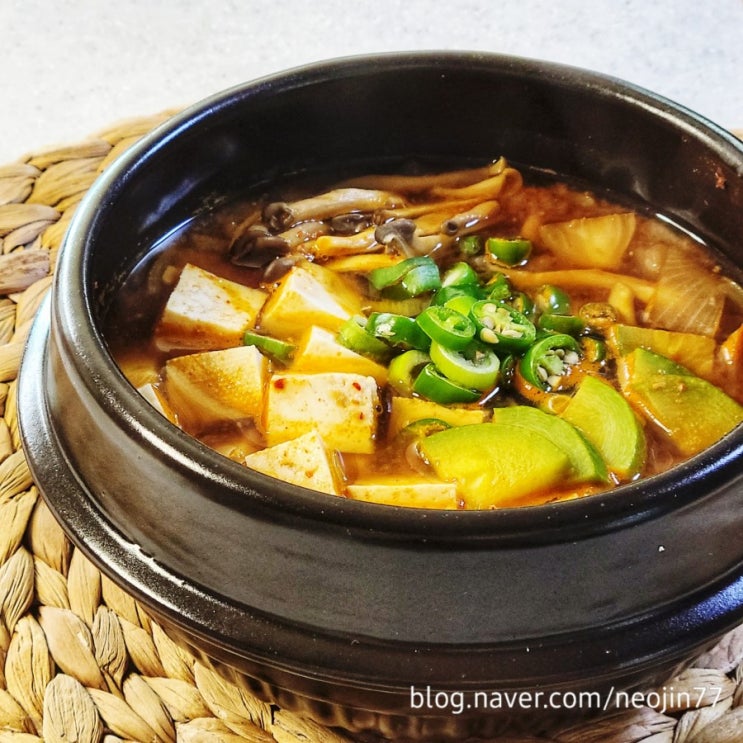 Jinny's집밥레시피 된장찌개 맛있게 끓이기 아침을 깨우는 맛있는 냄새