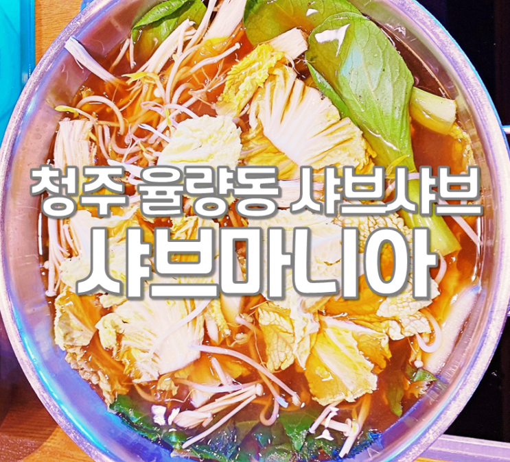  청주 율량동 샤브샤브 맛집 샤브마니아 내가 손꼽는 최애 샤브샤브집
