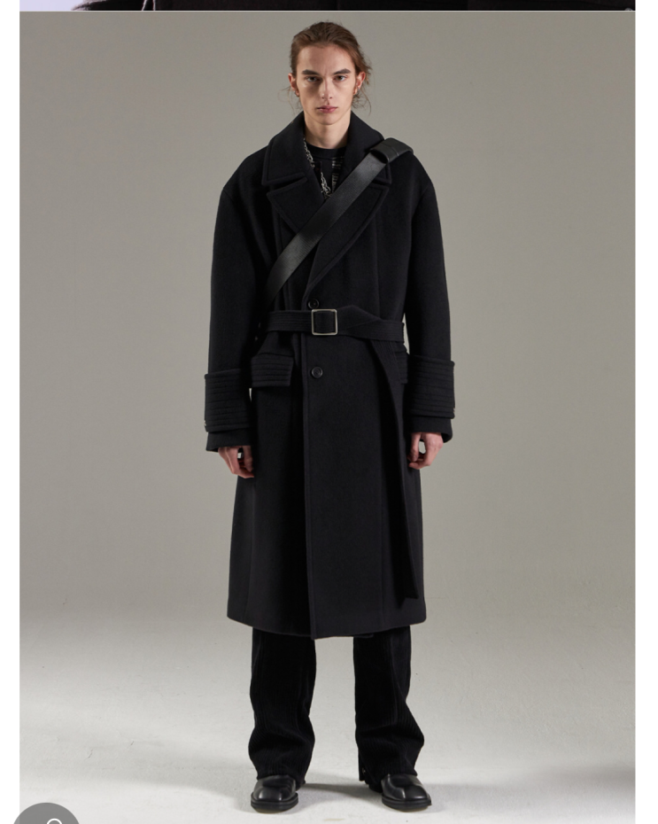  롱코트 추천_메종미네드(MAISON MINED) BLACK MAXI ROBE COAT 후기