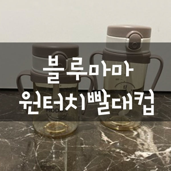  [하진템] 블루마마 빨대컵