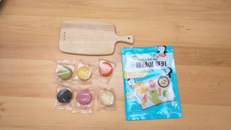  남매와 함께하는 클레이 쿠키 40개월 아이놀이