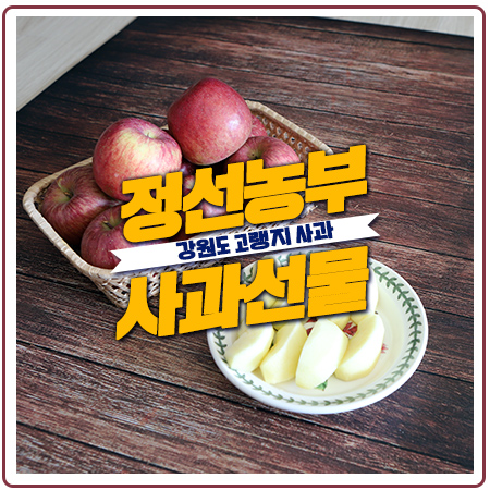 정선사과 선물용으로도 추천하는 정선농부의 명품과일 정선사과 선물용으로도 추천하는 정선농부의 명품과일