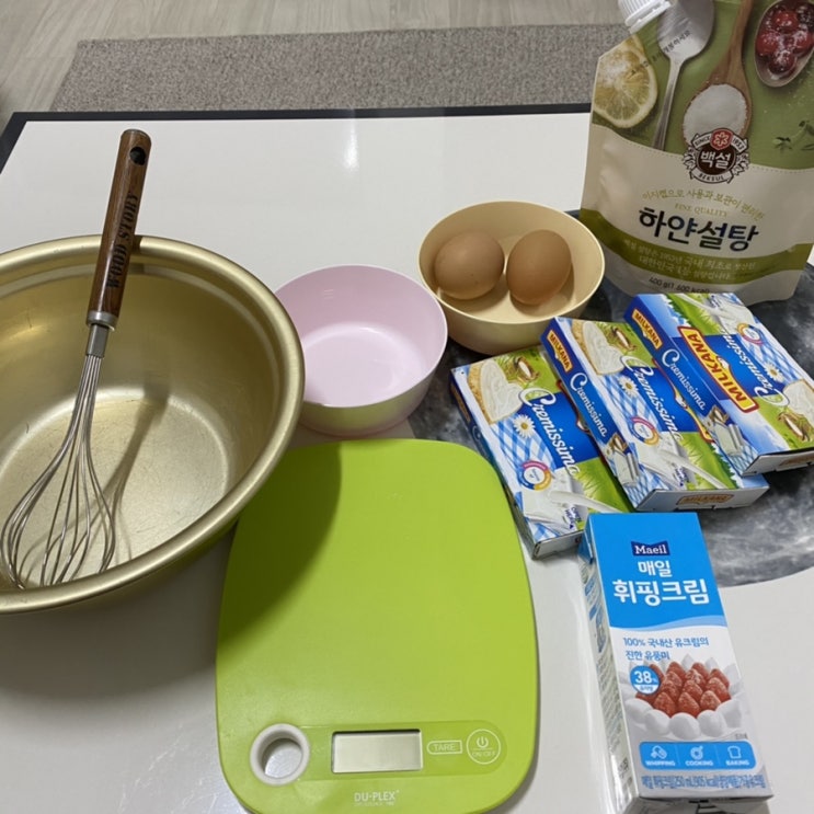  바스크 치즈케이크 만들기 (밀카나 크림치즈)