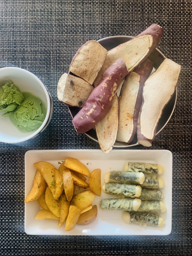  간단하게 페스코식단, 오늘도 맛있고 건강하게 먹었구마 (고구마, 감자, 과메기)