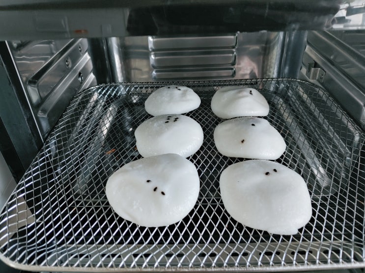  냉동 잔기지떡 술떡 기정떡 해동 에어프라이어와 버터로 맛있게 먹기