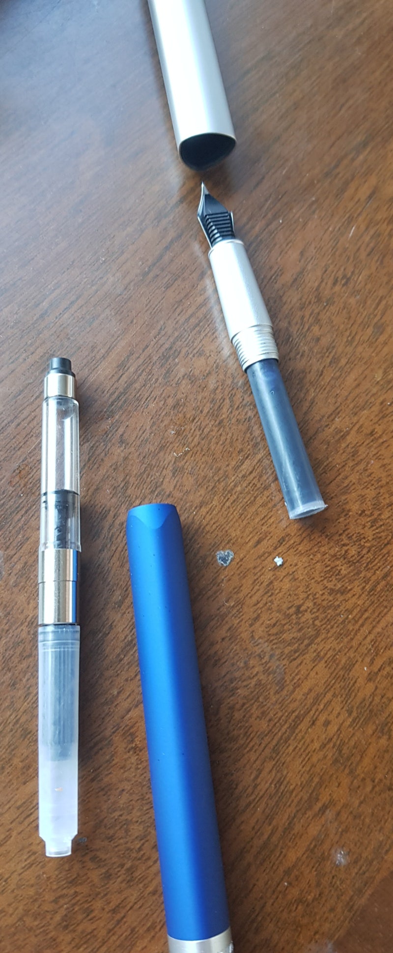 만년필 초보... 잉크카트리지 장착법-스테들러TRX, 후기 : 네이버 블로그