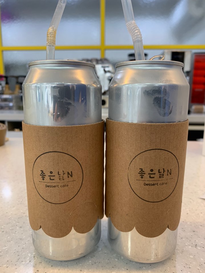 거제 고현 디저트카페 좋은날N, 신기하게도 음료캔에 커피를 준다고??