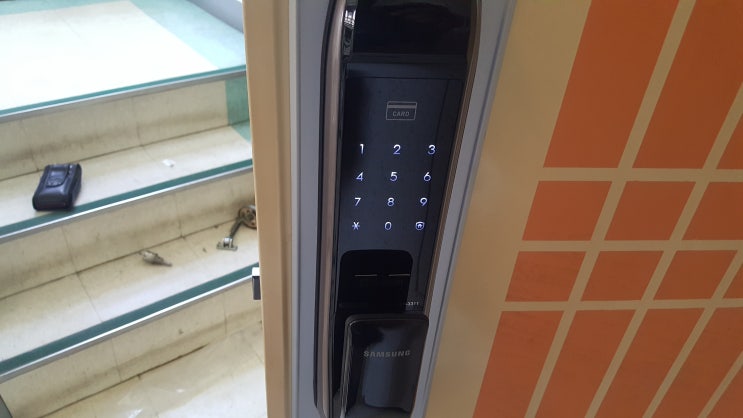  오포 프로방스 아파트 삼성 SHP-DP 730 스마트 디지털도어록 설치